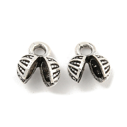 Tibetan Style Alloy Charms, Cadmium Free & Lead Free, Flat Round