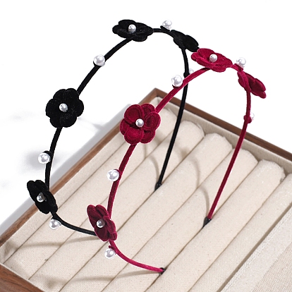 Резинки для волос из сплава цветов, аксессуары для волос для женщин и девочек