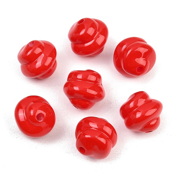 Непрозрачные акриловые бусины, выпечка окрашены