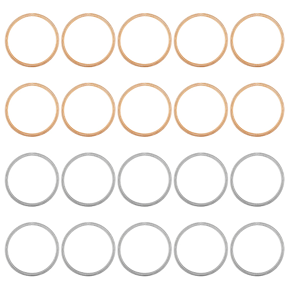 20шт 2 цвета стальная проволока пружина растягивающиеся браслеты набор, гитарные струнные браслеты для женщин