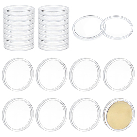 24 Акриловый ящик для хранения памятных монет, плоско-круглые