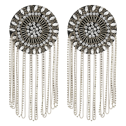 2 шт. железные, стеклянные и полиэстеровые эполеты аксессуары для костюмов