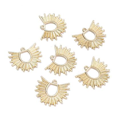 Rack Plating Alloy Pendants, Cadmium Free & Lead Free, Pencil Shavings Shape