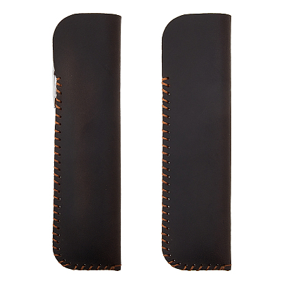 2шт. держатель для ручек из коровьей кожи, прямоугольные