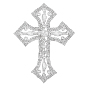 1декор из сплава стекла и креста из ПК, для аксессуаров для одежды
