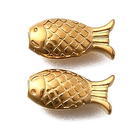 304 из нержавеющей стали бусы, ионное покрытие (ip), рыба