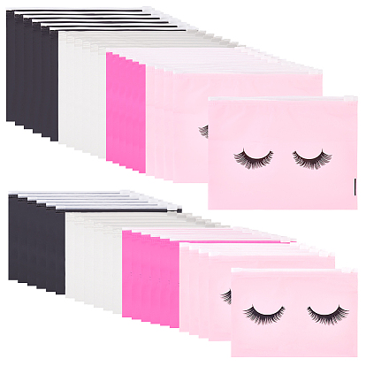 120 шт 8 стили eva zip-lock мешки для хранения, прямоугольник с рисунком ресниц