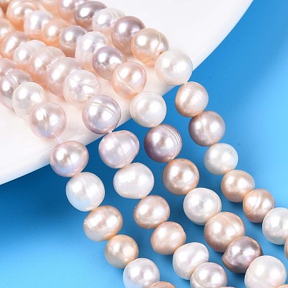 Нити из натурального культивированного пресноводного жемчуга, картофель