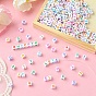 DIY Bracelet Making Kits, Including Letter & Heart Acrylic Cube Beads, Elastic Thread