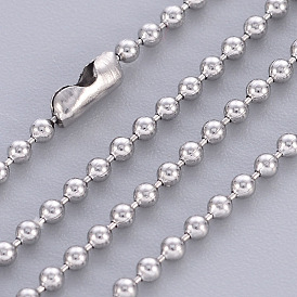304 Stainless Steel Necklace Making, 304 Stainless Steel Ball Chains
