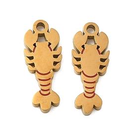 304 из нержавеющей стали шармы эмали, ионное покрытие (ip), очарование лобстера