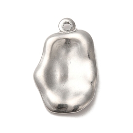 304 Stainless Steel Pendants, Oval Charms
