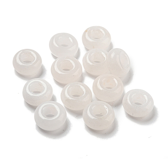 Природный кристалл кварца бусины, рондель из горного хрусталя