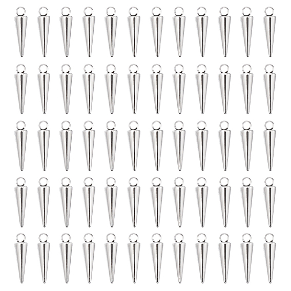 60 шт. 201 подвески из нержавеющей стали, конус прелести