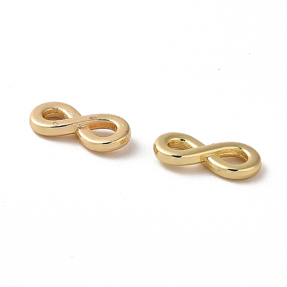 Rack Plating Zinc Alloy Connector Charms, Long-Lasting Plated, Infinity Links
