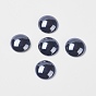 Non-magnetic Synthetic Hematite Cabochons, Grade A, Half Round