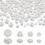 300 pcs 4 style abs en plastique imitation perles de perles, fleur