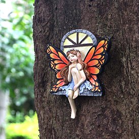 Resin Fairy Sculptures, for Garden Yard Decoration