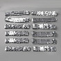 12Pcs Stretch Sparkling Headband, Elastic PVC Sequin Athletic Headband, Hair Accessories for Girls