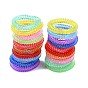 Plastic Telephone Cord Elastic Hair Ties, Ponytail Holder, Transparent Style