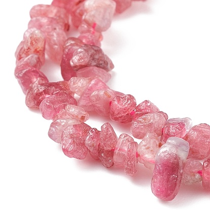 Chips Natural Tourmaline Beads Strands, 3~8x3~12x3~5mm, Hole: 1mm, about 16 inch