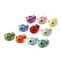 Handmade Porcelain Beads, Goldfish, Bright Glazed Porcelain