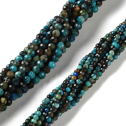 Природные хризоколлу бисер нитей, граненые, круглые