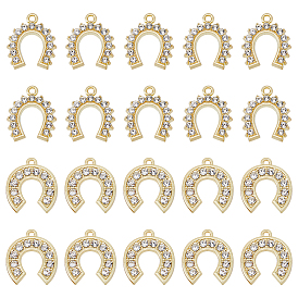 20шт 2 подвески из сплава с гальванопокрытием, с кристально горный хрусталь, без кадмия, без никеля и без свинца, арка