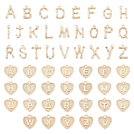 2 Sets 2 Style Alloy Pendants, Mix-shaped