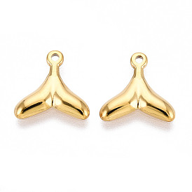 304 прелести нержавеющей стали, очарование рыбий хвост, ионное покрытие (ip)