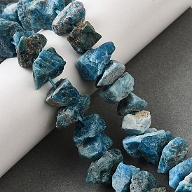 Природного апатита нитей бисера, необработанный грубый камень, самородки