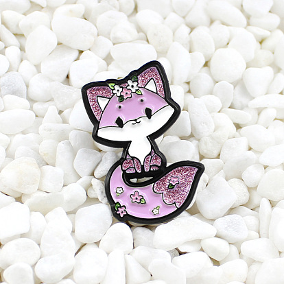 Cute Fox Enamel Pin - Fashionable and Adorable Animal Badge Jewelry