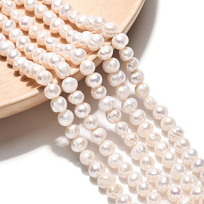 Нити из натурального культивированного пресноводного жемчуга, картофель