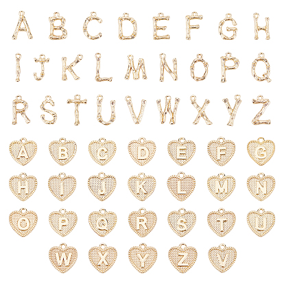 2 Sets 2 Style Alloy Pendants, Mix-shaped