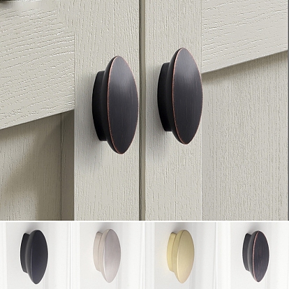 Alloy Drawer Knob, Cabinet Pulls Handles for Drawer, Doorknob Accessories, Oval