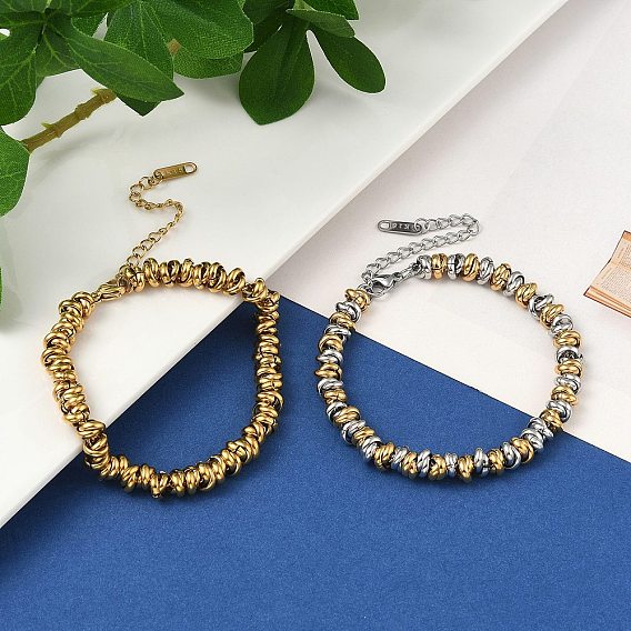 304 женские браслеты-цепочки с кольцевыми звеньями из нержавеющей стали