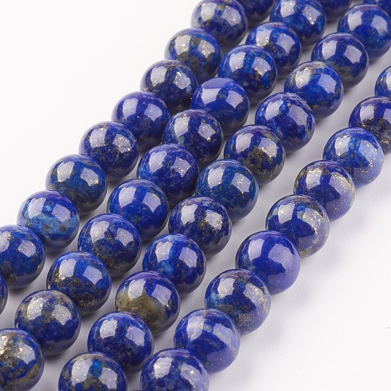 Natural Lapis Lazuli Beads Strands, Round