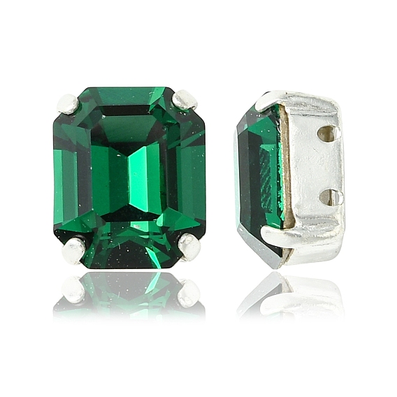 Пришивные чашки preciosa® maxima crystal, многожильных ссылки, чешский хрусталь, с настройками латуни, 719 37 410 восьмиугольник