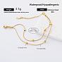 304 Stainless Steel 2-Strand Bracelets for Women, Golden
