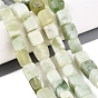 Natural Xiuyan Jade Beads Strands, Cuboid
