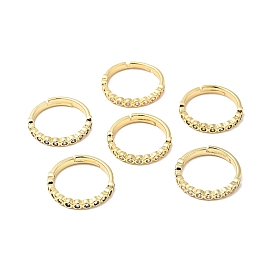 Регулируемые кольца из кубического циркония, стеллаж для латунных украшений для женщин, реальный 18 k позолоченный, без кадмия и без свинца