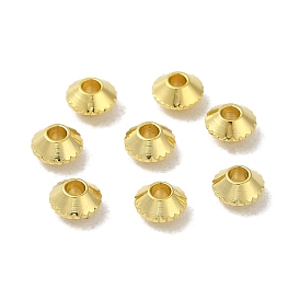 Rack Plating Brass Spacer Beads, Long-Lasting Plated, Cadmium Free & Lead Free, Bicone