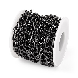 5 кубинские звенья цепей из окисленного алюминия, с катушкой, несварные