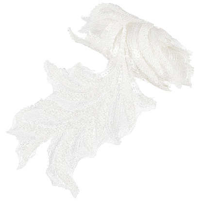 1 Meter Polyester-Computerstickstoff, Ornamentzubehör, Blume, 1PC-Grafikkarte aus Karton