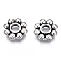 Тибетский стиль сплава ромашка разделительные бусины, без кадмия и без свинца, цветок