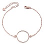 Simple Design 925 Sterling Silver Bracelet, with Circle