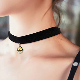 Japanese Harajuku Zipper Maid Lolita Bell Collar Necklace