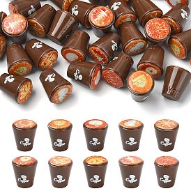 40 шт. смоляные кофейные модели украшений, микропейзаж, украшения кукольного домика