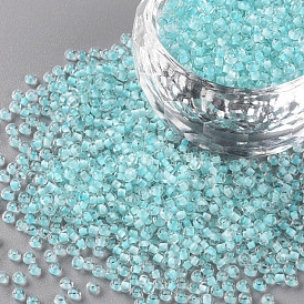 Grader des perles de rocaille en verre rondes, les couleurs de l'intérieur transparentes