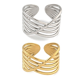 304 Stainless Steel Open Cuff Ring for Women